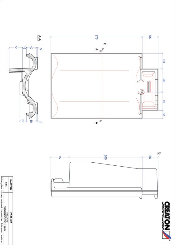 Product CAD file MELODIE verge left OGL