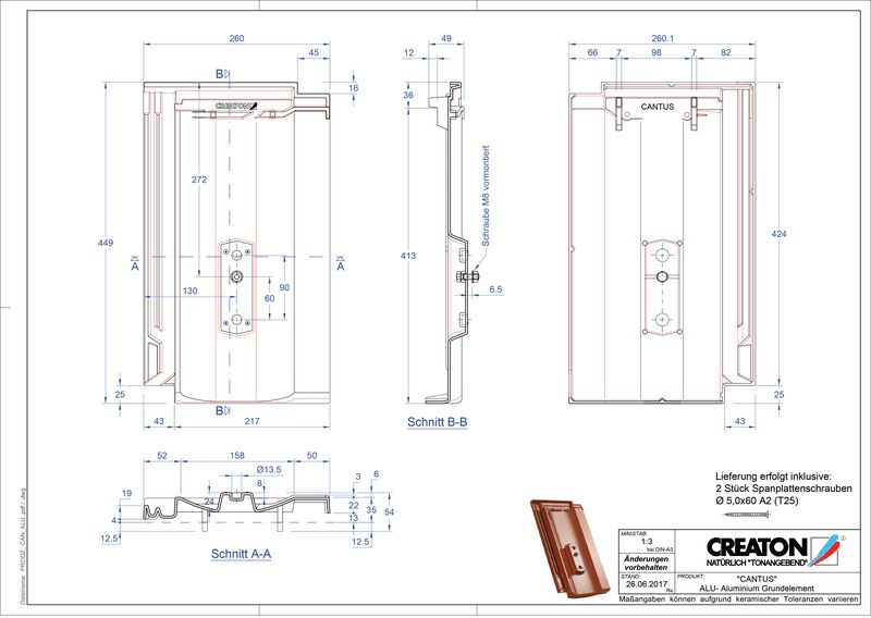 Product CAD file CANTUS base, aluminium GRUNDALU