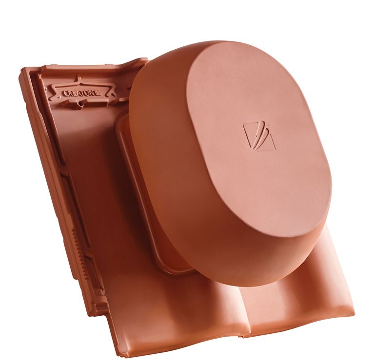 MZ3 NEU SIGNUM ceramic vapour vent DN 200 mm, incl. sub-roof connection adapter