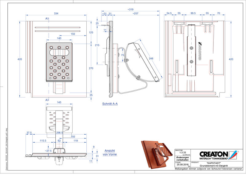 Product CAD file KAPSTADT base element Steigtritt