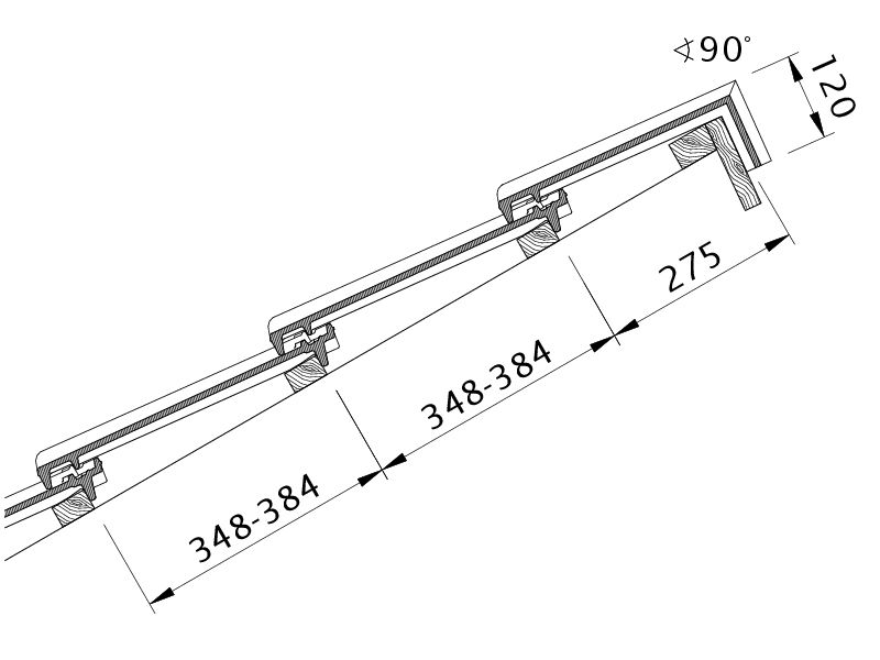 Drawing CANTUS shed roof version PDA