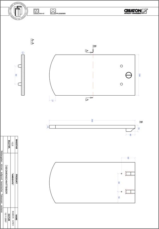 Product CAD file AMBIENTE segmented cut SEG-1-1