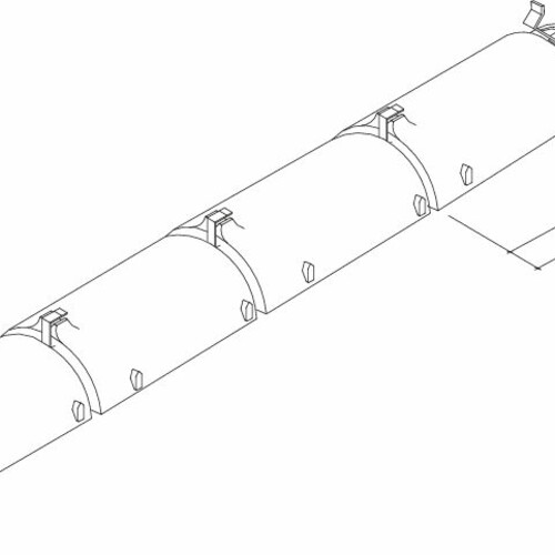 Drawing ridge and hip tile product range PZ-Firstziegel-Perspektive