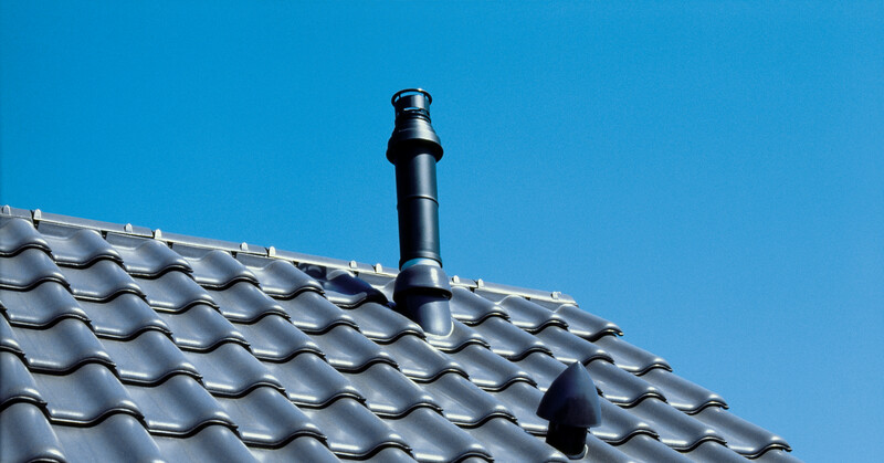 1 x Soil Angled 610mm x 610mm Weathering Slate Rubber Aluminium Roof Flue Tile 