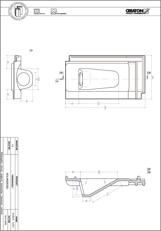Product CAD file HERZZIEGEL Solar SOLAR