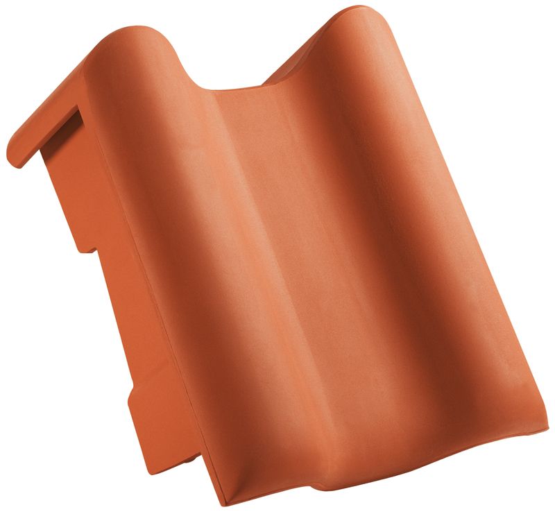 PRE shed roof verge tile decorated standard right