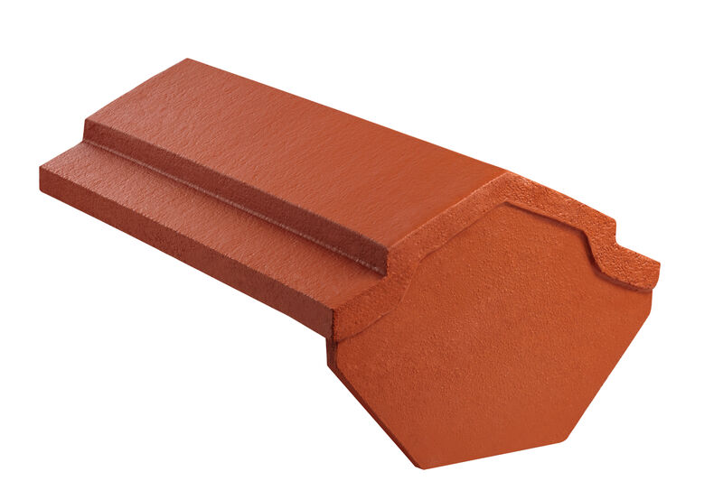Concrete ridge termination tile (KAP)