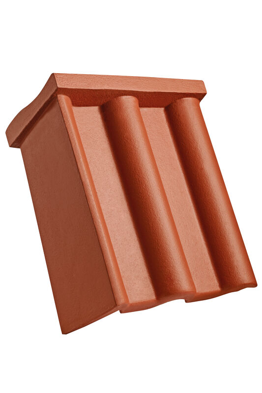 HEI concrete shed roof verge tile left