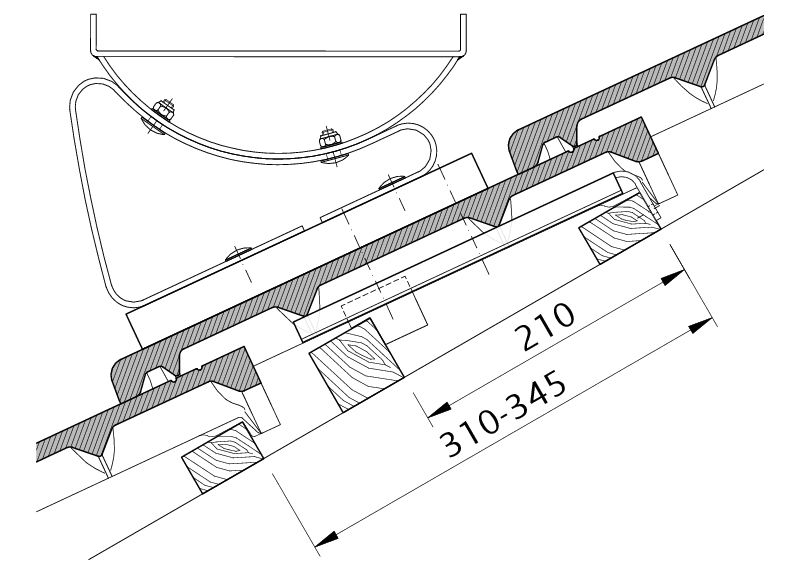 Drawing HEIDELBERG functional concrete tile FUK