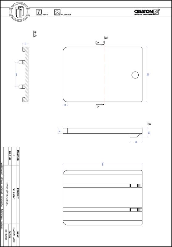 Product CAD file KLASSIK round cut RUND-TRAUF-LUEFTZ