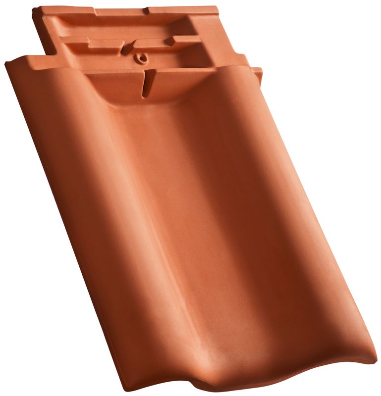 FUT ridge connection ventilating double roll tile