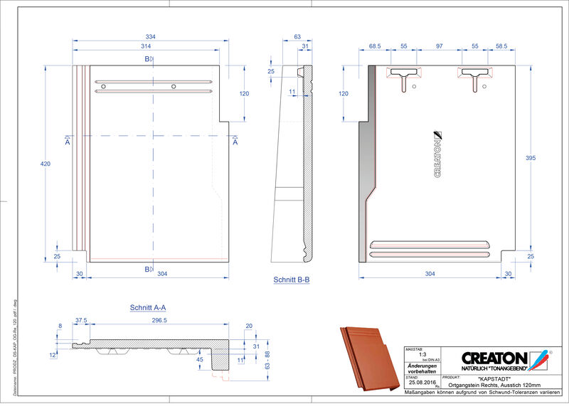 Product CAD file KAPSTADT verge right OGR-120