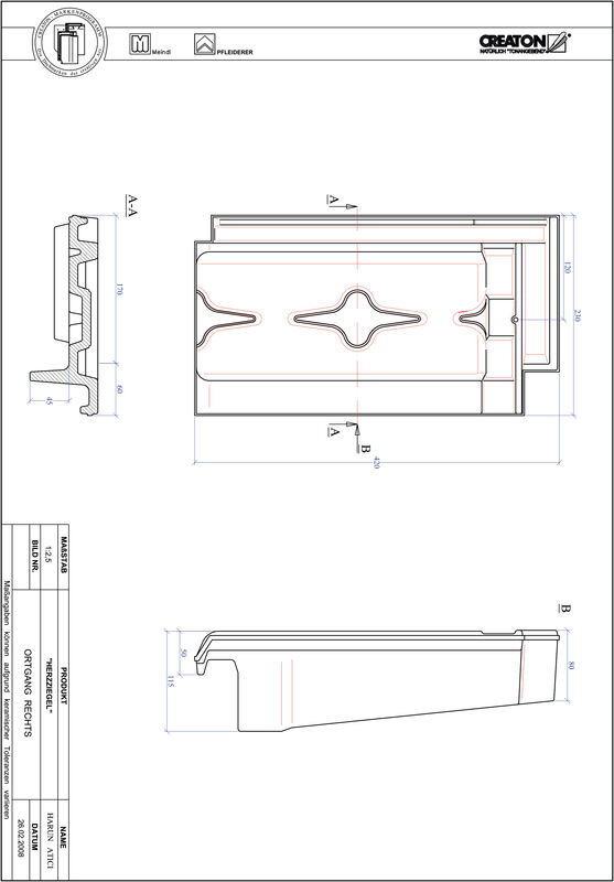 Product CAD file HERZZIEGEL verge right OGR