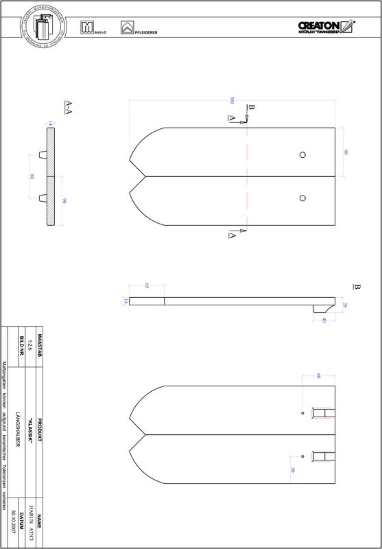 Product CAD file KLASSIK round cut RUND-LH