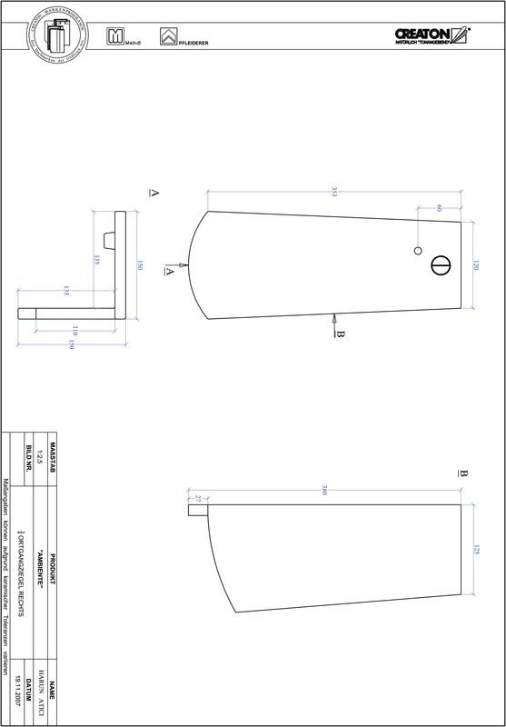 Product CAD file AMBIENTE segmented cut SEG-OGR-3-4