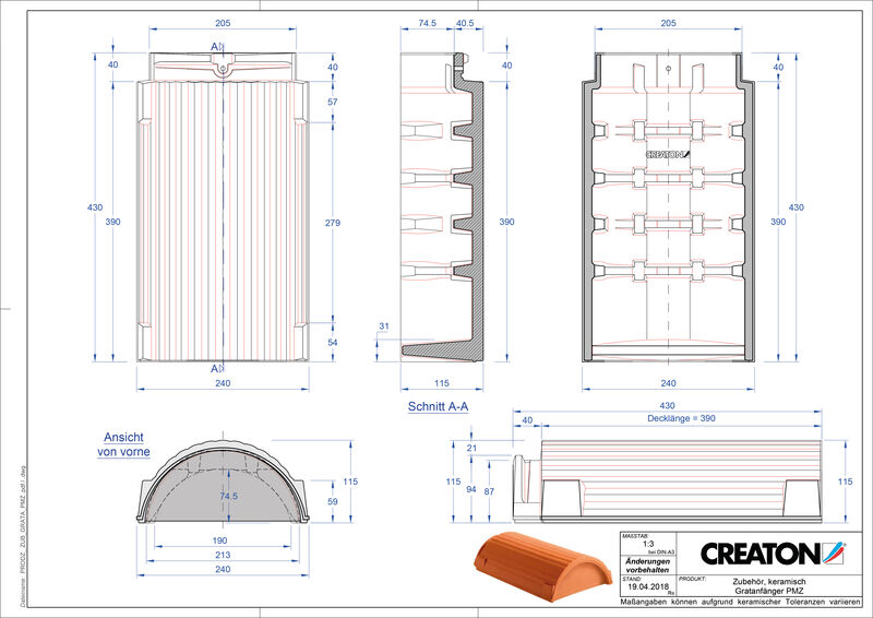 Product CAD file RIDGE accessory range GRATA-PMZ