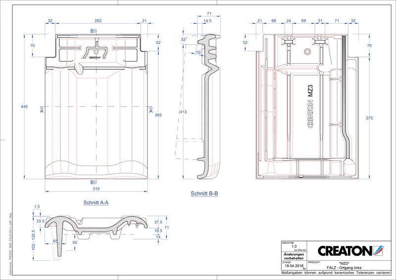 Product CAD file MZ3 NEU ridge connection ventilator verge left FALOGL